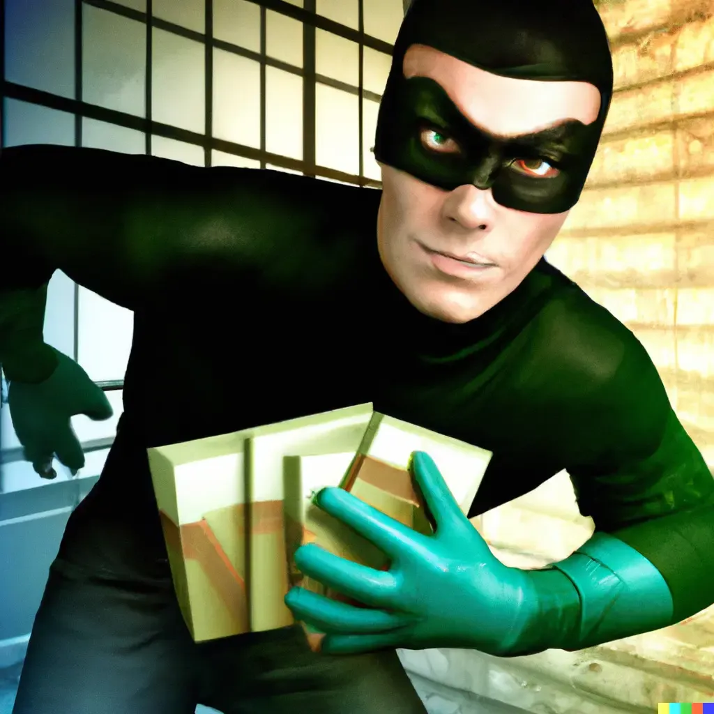 Digital artwork of money being taken